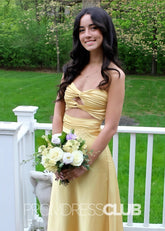 Hedda | Aqua Blue Sleeveless Floor - Length Long Prom Dresses - Price #price_variant_lowest# - Aqua - PromDressClub